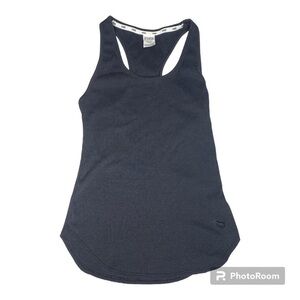 PINK BLACK RIBBED TANK TOP SLEEPWARE SIZE MEDIUM